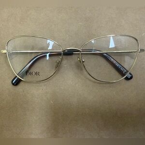 Dior Women's Gold Frame Glasses